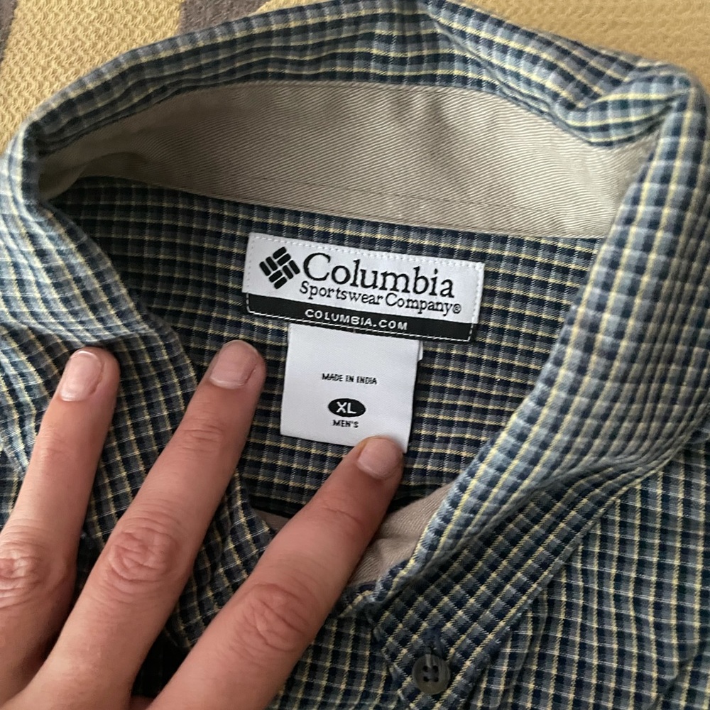 Columbia Checkered Button Down - image 3